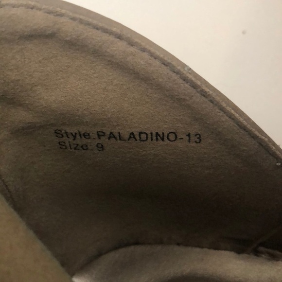 Camel beige tan color Yoki booties with heel - Picture 6 of 7